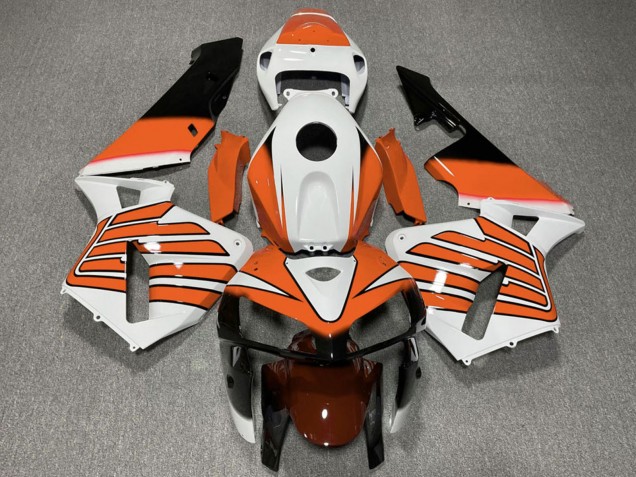 Carenados Moto Honda CBR600RR 2005-2006 - Blanco Naranja Alas Asequibles