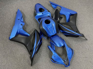 Carenados Moto Honda CBR600RR 2007-2008 - Azul Negro Mate OEM Estilo Asequibles