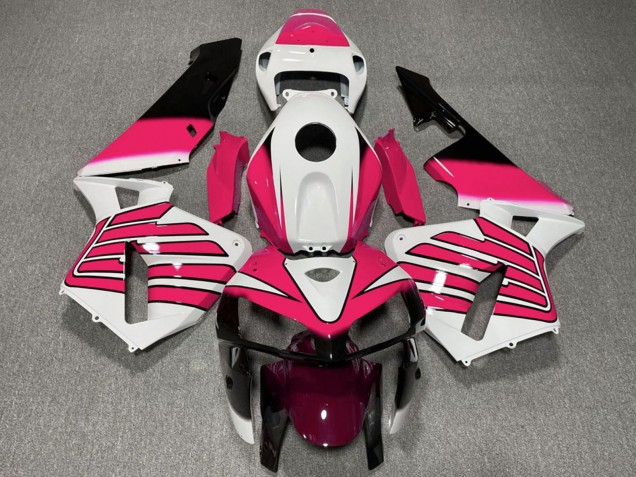 Carenados Moto Honda CBR600RR 2005-2006 - Blanco Rosa Alas Asequibles