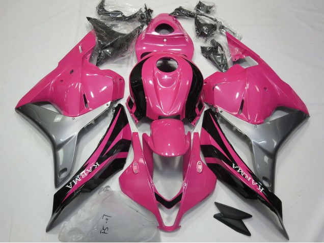 Carenados Moto Honda CBR600RR 2009-2012 - Plata Rosa Negro Brillante OEM Estilo Asequibles