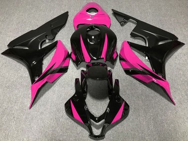 Carenados Moto Honda CBR600RR 2007-2008 - Rosa Negro Brillante Negro Mate Asequibles
