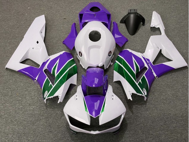 Carenados Moto Honda CBR600RR 2013-2023 - Blanco Púrpura Verde Asequibles