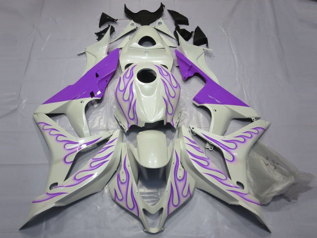 Carenados Moto Honda CBR600RR 2007-2008 - Blanco Púrpura Llama Asequibles