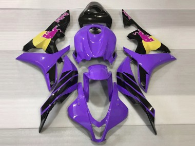 Carenados Moto Honda CBR600RR 2007-2008 - Púrpura Amarillo Negro Brillante Rosa Toro Asequibles