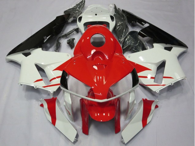 Carenados Moto Honda CBR600RR 2005-2006 - Blanco Rojo Negro Asequibles