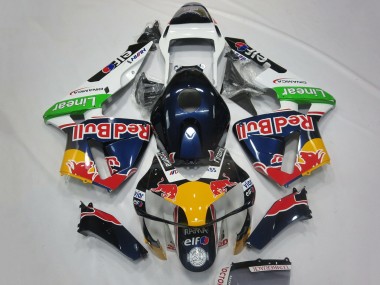 Carenados Moto Honda CBR600RR 2003-2004 - Blanco Azul Amarillo Verde Rojo Bull Diseño Asequibles