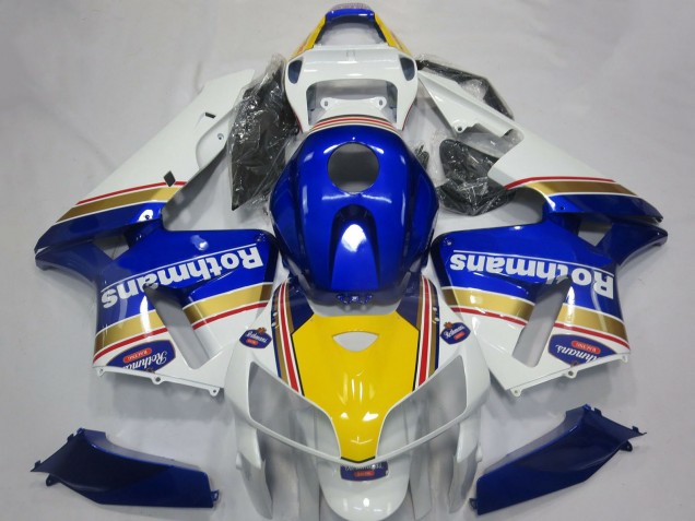 Carenados Moto Honda CBR600RR 2005-2006 - Blanco Azul Amarillo Rothmans Asequibles
