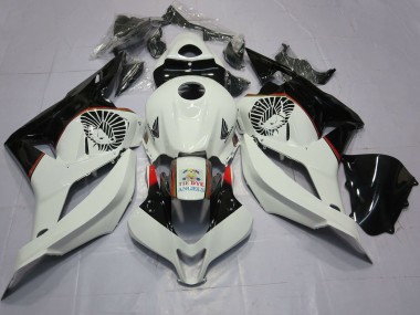 Carenados Moto Honda CBR600RR 2009-2012 - Blanco Negro Brillante Tie Dye Asequibles