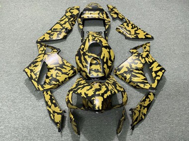 Carenados Moto Honda CBR600RR 2003-2004 - Amarillo Negro Camouflage Asequibles