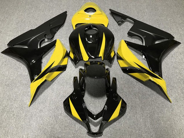 Carenados Moto Honda CBR600RR 2007-2008 - Amarillo Negro Brillante Negro Mate Asequibles