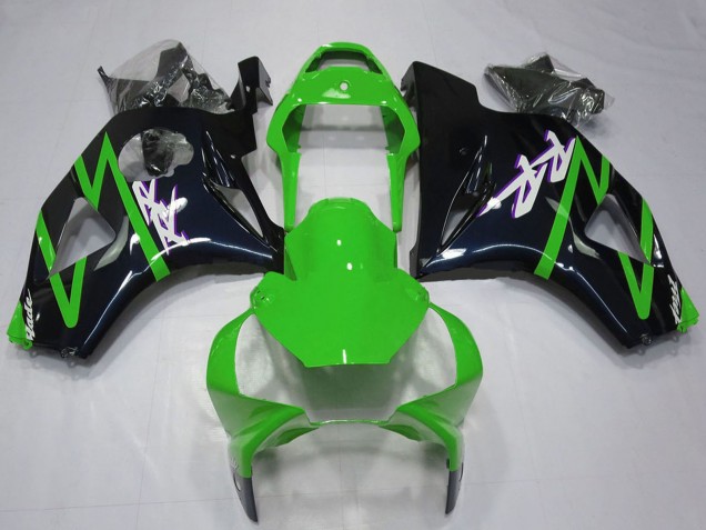 Kits Carenado Moto Honda CBR954RR 2002-2003 - Verde Negro Brillante Asequibles