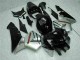 Carenados Moto Honda CBR600RR 2005-2006 - Negro Brillante Plata Asequibles