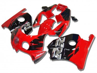 Carenados Moto Honda CBR250RR 1990-1998 - Rojo Negro Brillante Plata RR Asequibles