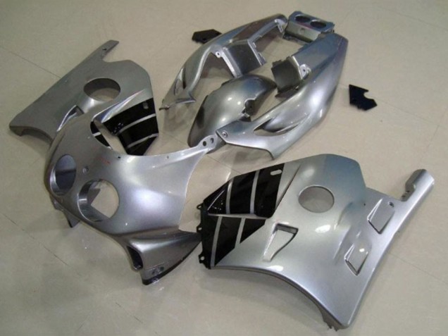 Carenados Moto Honda CBR250RR 1990-1998 - Plata Negro Brillante Asequibles