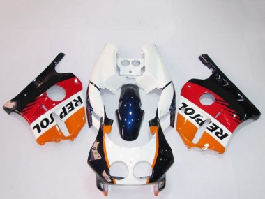 Carenados Moto Honda CBR250RR 1990-1998 - Naranja Blanco Rojo Negro Brillante Repsol Asequibles