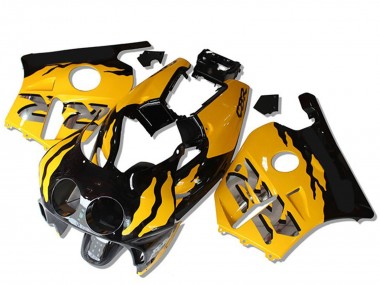 Carenados Moto Honda CBR250RR 1990-1998 - Amarillo Negro Brillante RR Asequibles