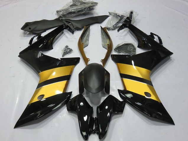 Carenados Moto Honda CBR600F 2011-2013 - Oro Negro Brillante CBR Diseño Asequibles