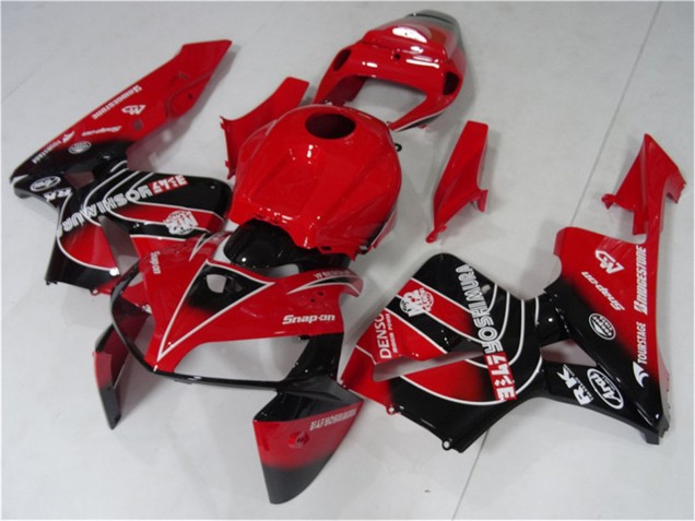 Kit Carenados Moto Honda CBR600RR 2005-2006 - Rojo Negro Asequibles