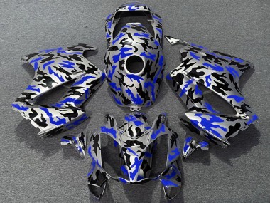 Carenados Moto Honda VFR 800 2002-2013 - Azul Camouflage Asequibles