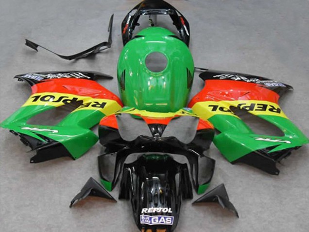 Carenados Moto Honda VFR 800 2002-2013 - Verde Amarillo Rojo Negro Repsol Asequibles
