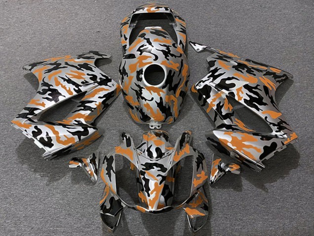 Carenados Moto Honda VFR 800 2002-2013 - Naranja Camouflage Asequibles