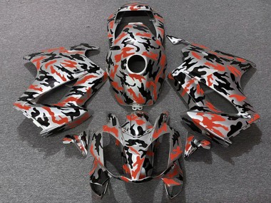 Carenados Moto Honda VFR 800 2002-2013 - Rojo Camouflage Asequibles