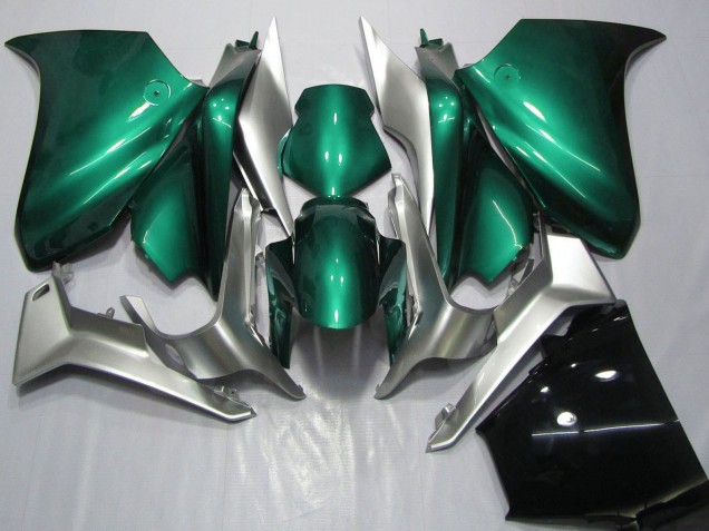 Carenados Moto Honda VFR 1200 2010-2014 - Plata Seafoam Verde Asequibles