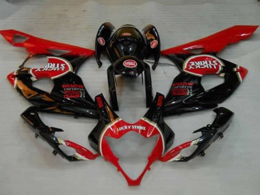 Carenados Moto Suzuki GSXR 1000 2005-2006 - Negro Brillante Rojo Blanco Lucky Strike Asequibles