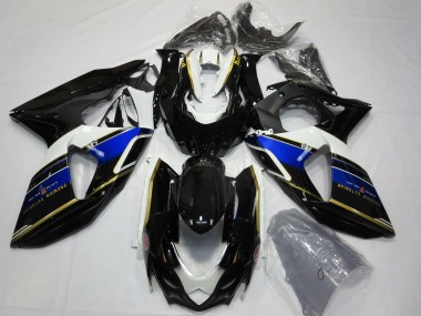 Carenados Moto Suzuki GSXR 1000 2009-2016 - Azul Blanco Oro Negro Asequibles