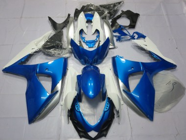 Carenados Moto Suzuki GSXR 1000 2009-2016 - Azul Blanco Asequibles