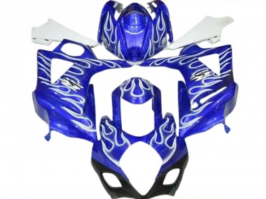 Carenados Moto Suzuki GSXR 1000 2007-2008 - Azul Blanco Llama Asequibles