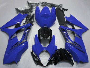 Carenados Moto Suzuki GSXR 1000 2007-2008 - Azul Negro Brillante OEM Estilo Asequibles