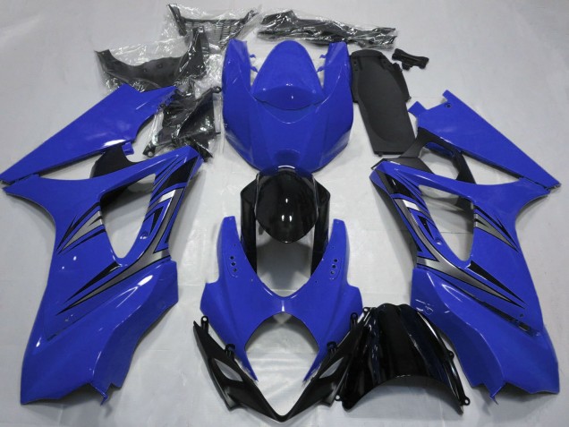 Carenados Moto Suzuki GSXR 1000 2007-2008 - Azul Negro Brillante OEM Estilo Asequibles