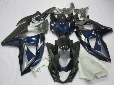 Carenados Moto Suzuki GSXR 1000 2009-2016 - Azul Plata Negro Asequibles