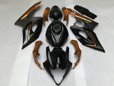 Carenados Moto Suzuki GSXR 1000 2005-2006 - Negro Brillante Bronze Asequibles
