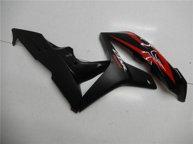 Carenados Moto Honda CBR600RR 2007-2008 - Rojo Negro Mate Calcomanías Asequibles