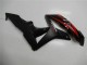 Carenados Moto Honda CBR600RR 2007-2008 - Rojo Negro Mate Calcomanías Asequibles