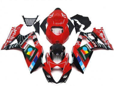 Carenados Moto Suzuki GSXR 1000 2007-2008 - Rojo Negro Azul Blanco Amarillo Asequibles