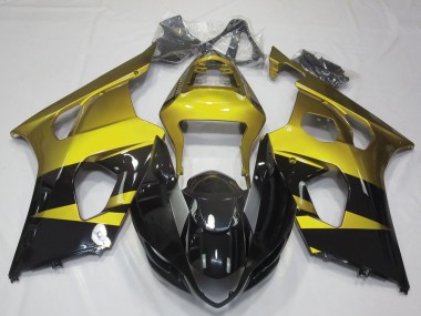 Carenados Moto Suzuki GSXR 1000 2003-2004 - Amarillo Negro Brillante Asequibles
