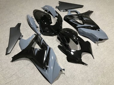Carenados Moto Suzuki GSXR 1000 2007-2008 - Nardo Gris Negro Brillante OEM Estilo Asequibles