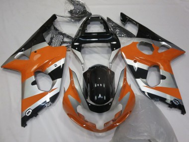 Carenados Moto Suzuki GSXR 1000 2000-2002 - Naranja Plata Negro Brillante OEM Estilo Asequibles