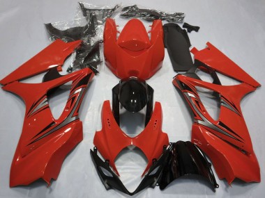 Carenados Moto Suzuki GSXR 1000 2007-2008 - Rojo Negro Brillante OEM Estilo Asequibles