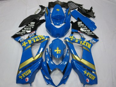 Carenados Moto Suzuki GSXR 1000 2007-2008 - Azul Oro Negro Rizla Asequibles