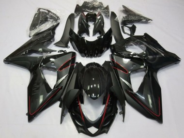 Carenados Moto Suzuki GSXR 1000 2009-2016 - Negro Brillante Rojo Asequibles