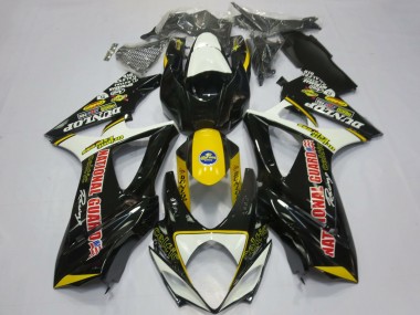 Carenados Moto Suzuki GSXR 1000 2007-2008 - Blanco Amarillo Rojo Negro Dunlop Asequibles