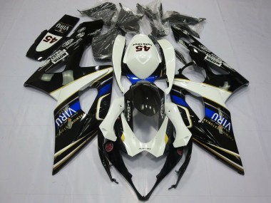 Carenados Moto Suzuki GSXR 1000 2005-2006 - Blanco Azul Negro Amarillo Viru Asequibles