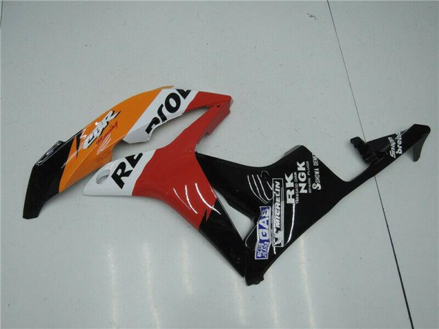 Carenado Moto Honda CBR600RR 2007-2008 - Naranja Blanco Rojo Negro Brillante Repsol Asequibles