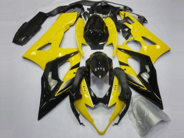Carenados Moto Suzuki GSXR 1000 2005-2006 - Amarillo Negro Brillante Asequibles