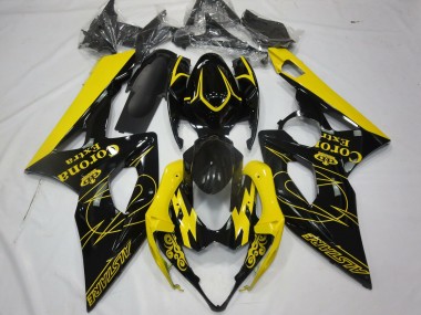 Carenados Moto Suzuki GSXR 1000 2005-2006 - Amarillo Negro Corona Alstare Asequibles