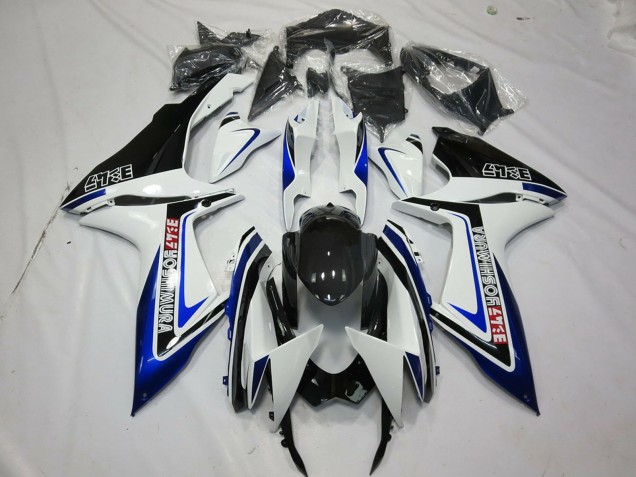 Carenados Moto Suzuki GSXR 600 / GSXR 750 2011-2024 - Blanco Azul Negro Brillante Alstare Asequibles